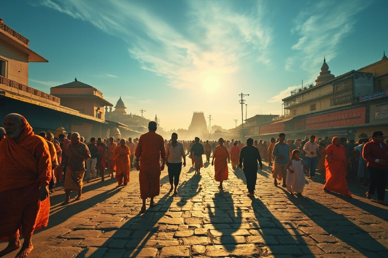 🇮🇳50 000 человек в день добровольно обжигают ноги